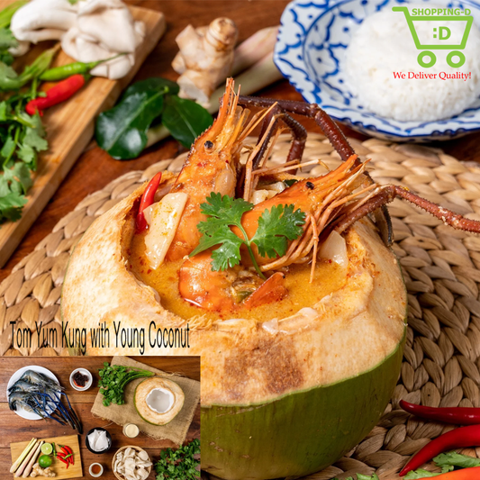 Tom Yum Kung with Young Coconut