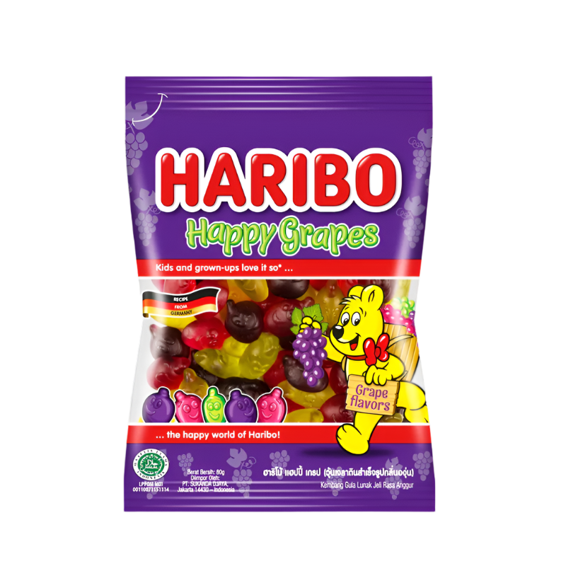 HARIBO Happy Grapes 80g