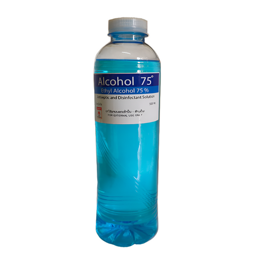 Alcohol 75% Antispetic and Disinfectant Solution ຂະໜາດ 500 ມລ