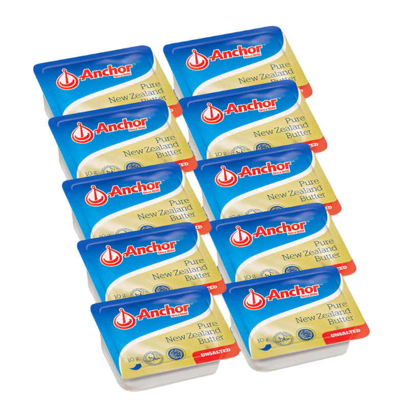 Anchor Pure New Zealand Butter Unsalted 10g Pack 10 pcs