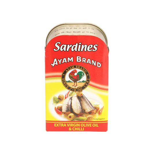 Ayam Sardines in Extra Virgin Olive Oil & Chilli 120g