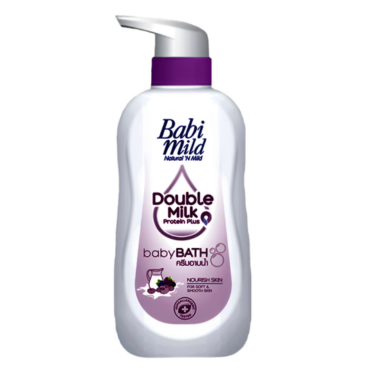 Babi Mild Double Milk Protein Plus baby Bath Nourish Skin for soft & Smooth Skin Size 500ml