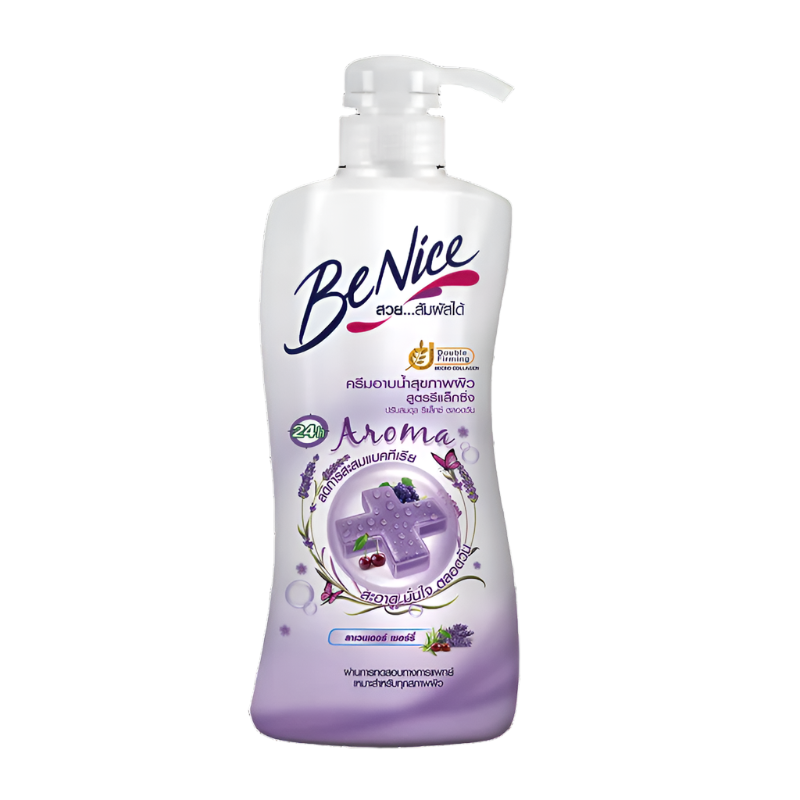 Benice Shower Cream Energy Lavender Cherry bath 450 ml