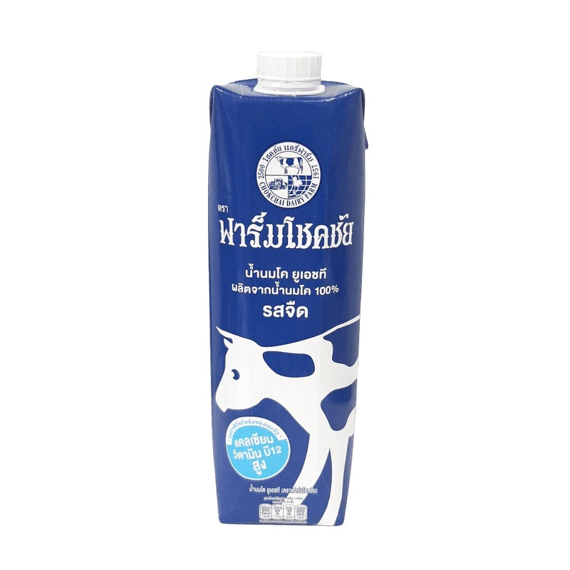 Chokchai Farm UHT plain fresh milk 1000ml