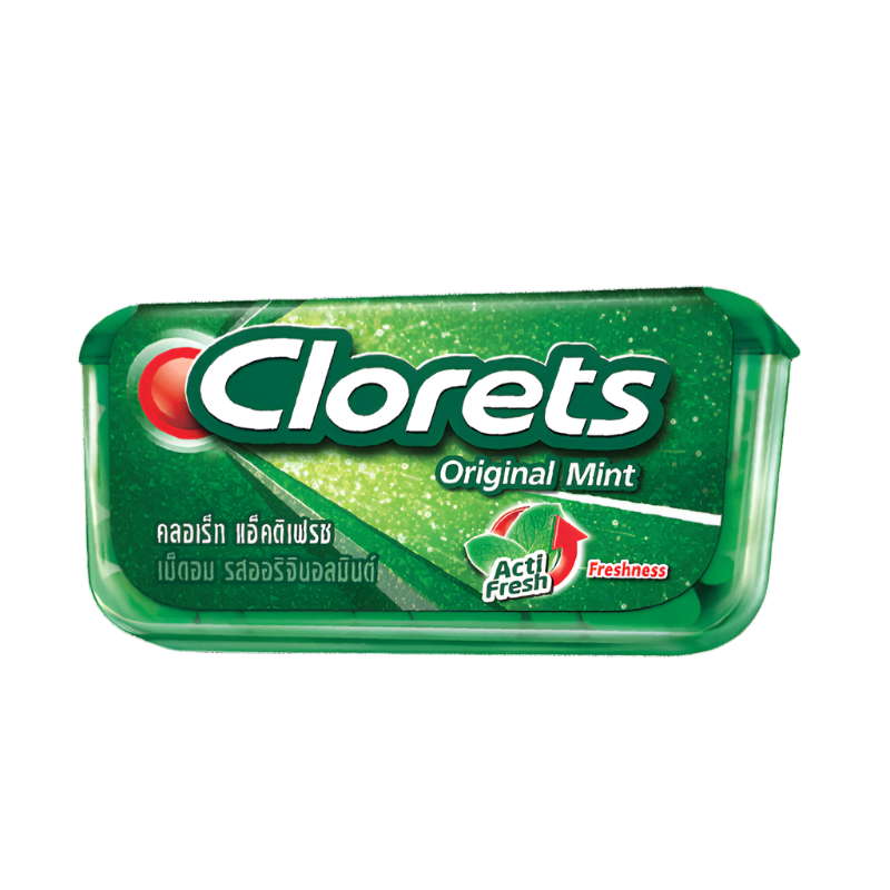 Clorets Acti Fresh Original Mint Flavored tablets 14g