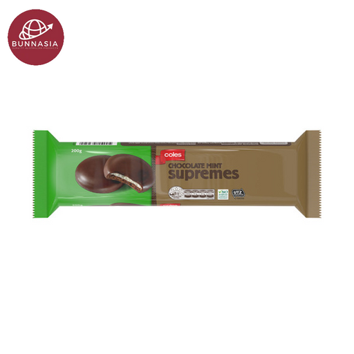 Coles Biscuits Chocolate Mint Supremes 200g