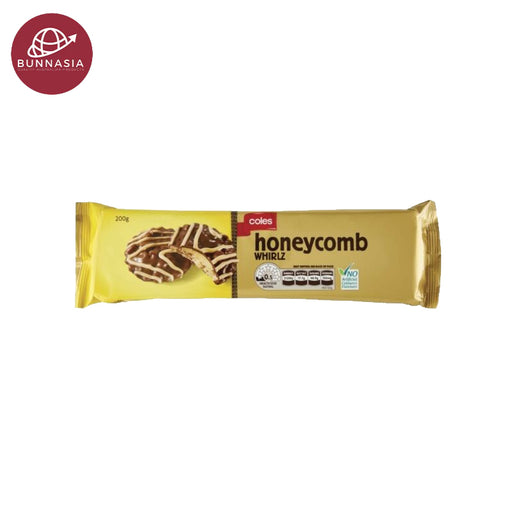 Coles Biscuits Honeycomb Whirls 200g