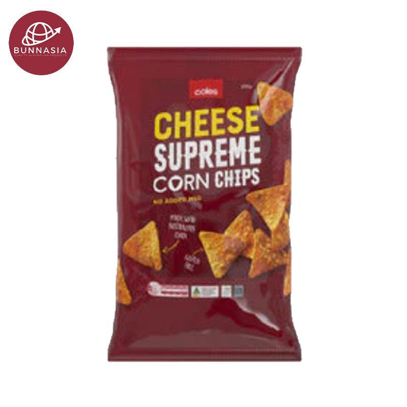 Coles Corn Chips Cheese Supreme 175g