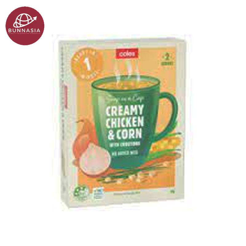 Coles Soup Cup Creamy Chicken & Corn (2pk) 60g