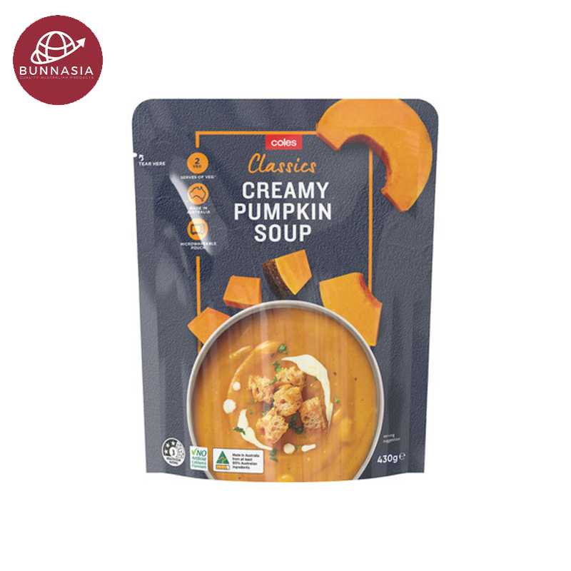 Coles Soup Pouch Creamy Pumpkin 430g