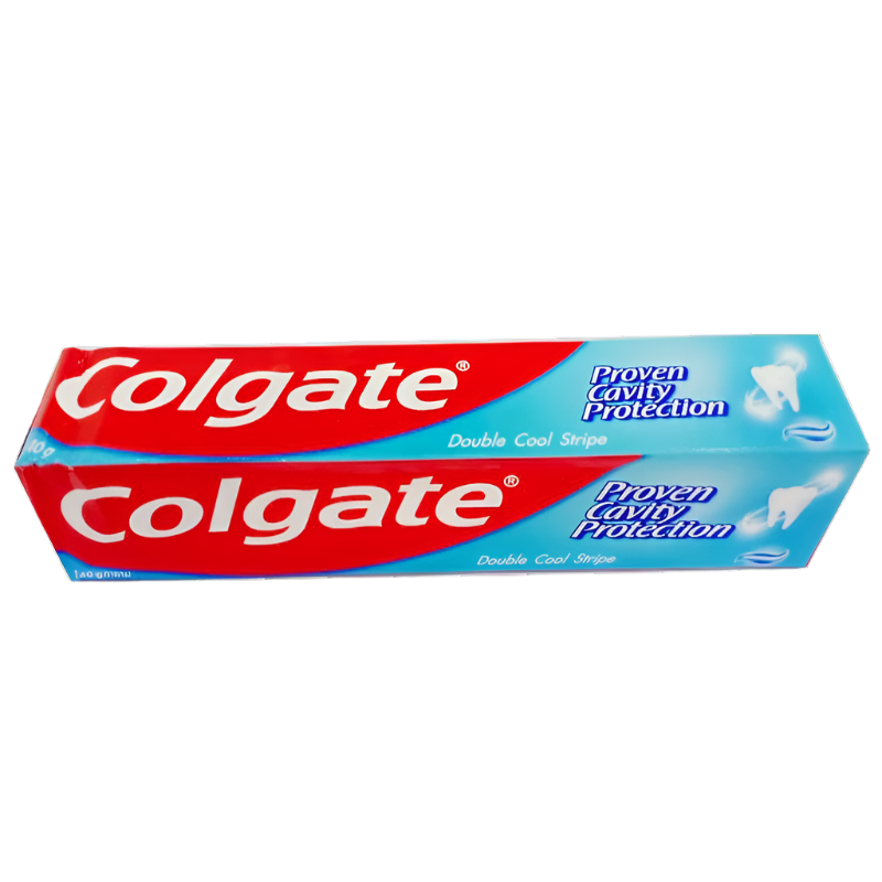 ຢາສີຟັນ ຄໍລເກສ Double Cool Stripe Proven Cavity Protection Toothpaste Size 140g