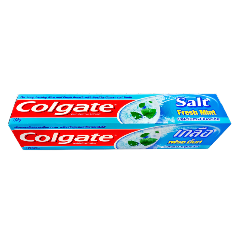 ຢາສີຟັນ Colgate Salt Fresh Mint Calcium + Fluoride Cavity Protection Toothpaste Size 150g