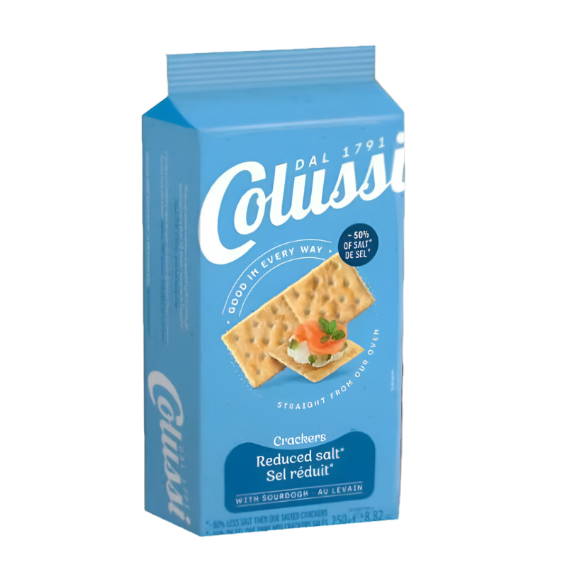 Colussi Crackers ຫຼຸດເກືອ Sel Reauit 250g