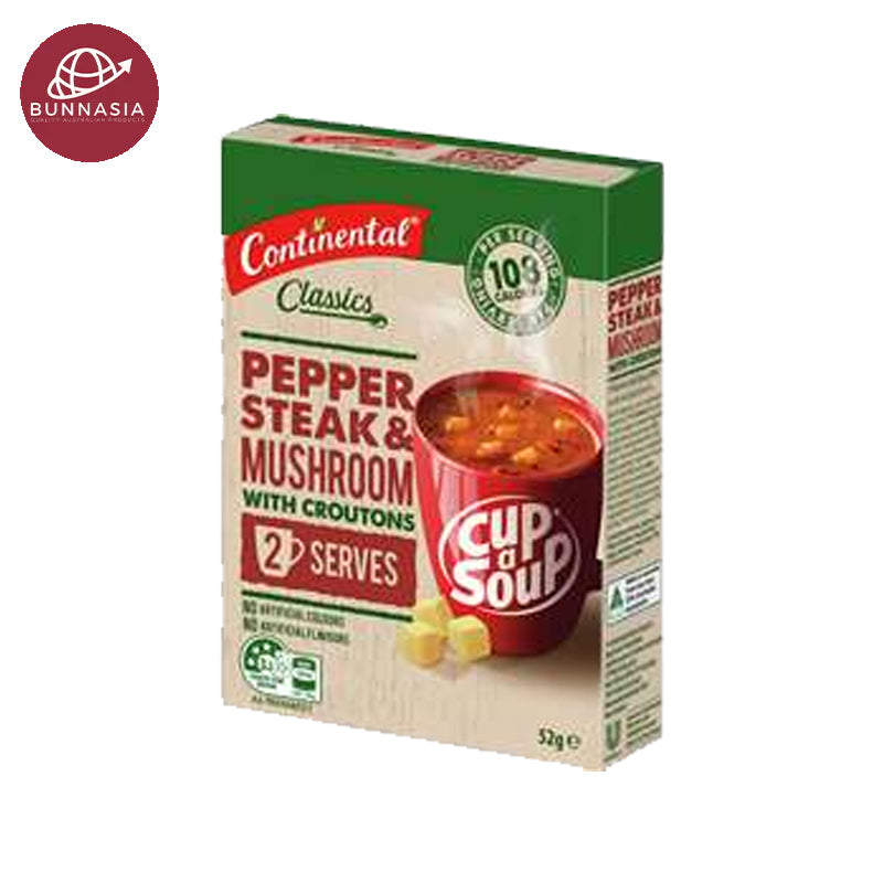 Continental Cup A Soup Pepper Steak & Mushroom (2pk) 52g