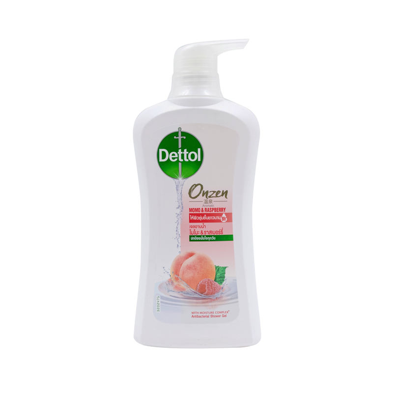 Dettol Onzen Antibacterial Shower Gel Momo and Raspberry Scent 450ml