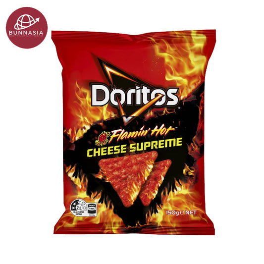 Doritos Corn Chips Flaming Hot Cheese Supreme 150g