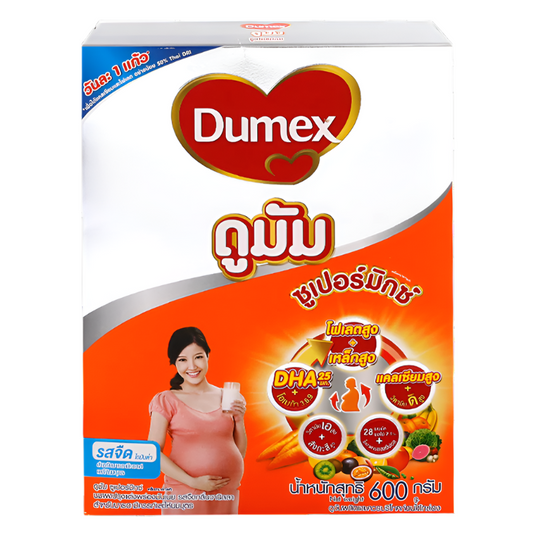 Dumex Dumum Super Mix Partly Skimmed Milk Powder Plain Flavor Size 600g