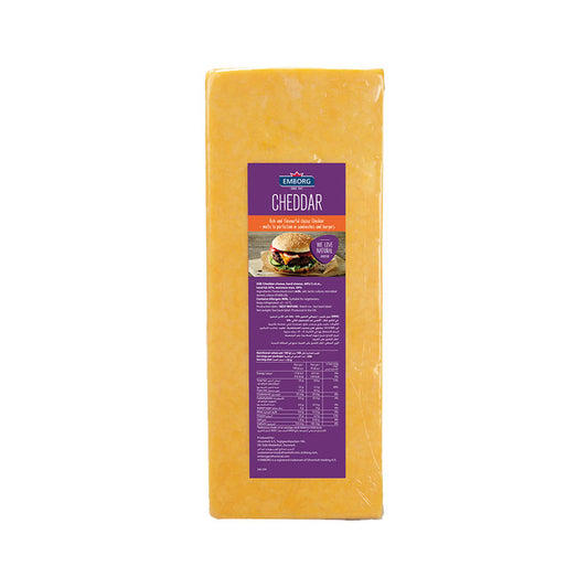 EMBORG Cheddar Cheese Colored 2.5kg