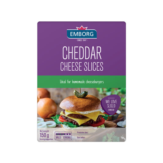 Emborg Cheddar Cheese Slices 150g