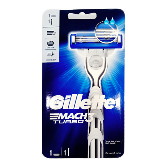 ມີດແຖ Gillette Mach3 Turbo Razor Refill Cartridge Shaver Handle For Men's Per pcs