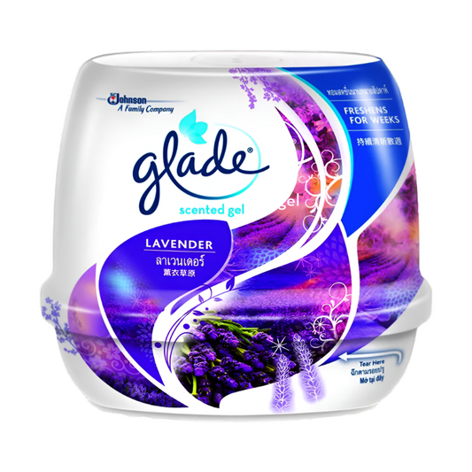 Glade Scented Gel Freshens For Weeks Lavender Smell Size 180g