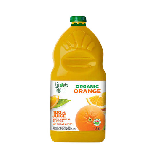 Grown Right Organic Orange Juice 1.89L