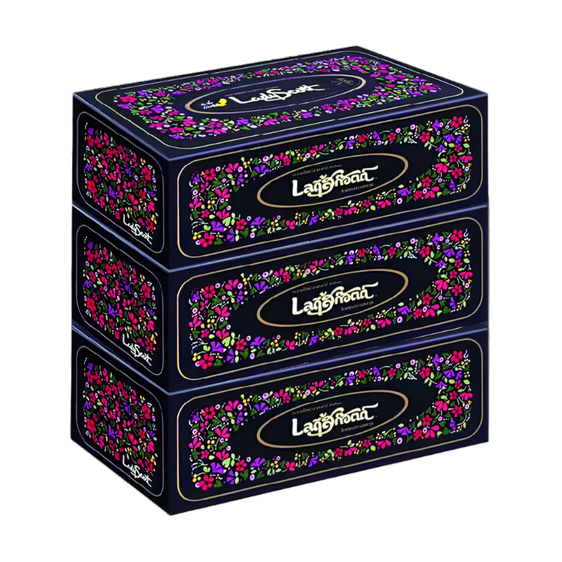 Lady Scott Flower Facial Tissue 140 Sheets (3 Boxes)