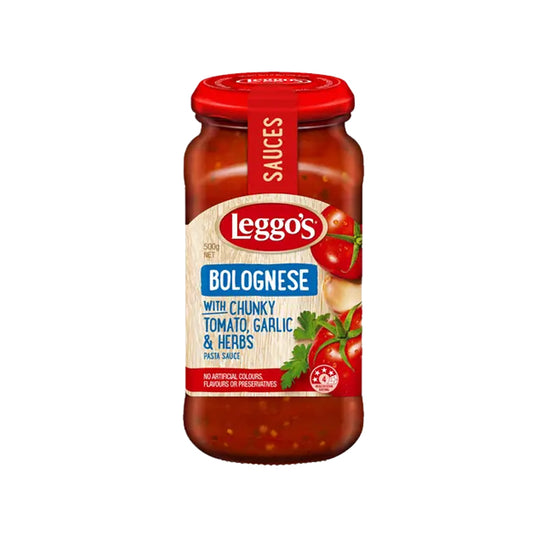 Leggos Bolognese With Chunky Tomato Garlic & Herbs 500g