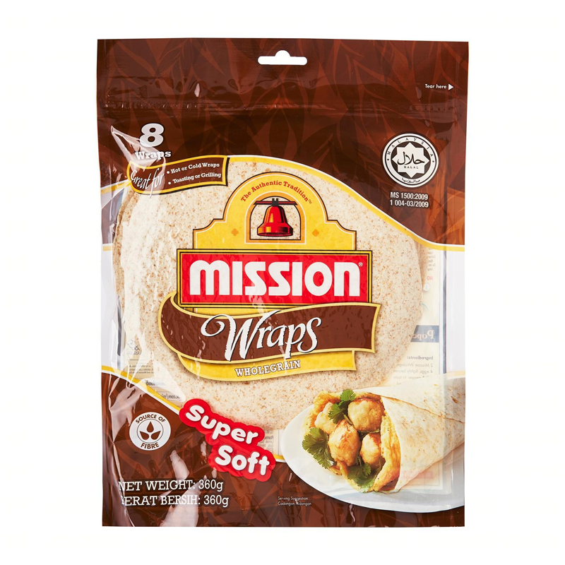 Mission Wraps Wholegrain 360g