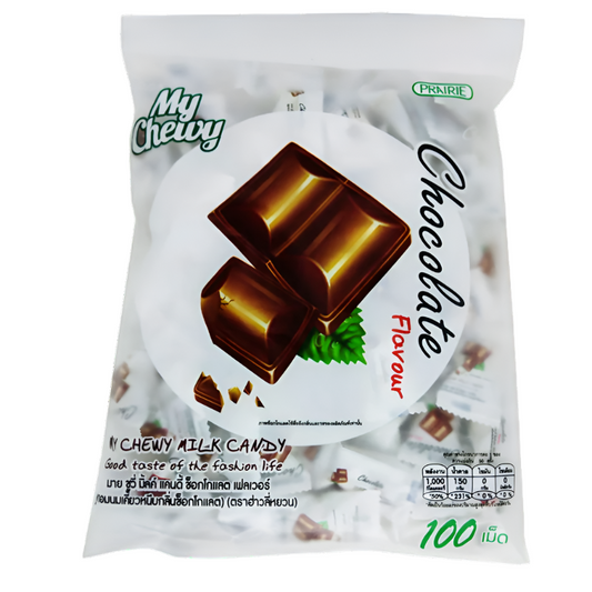 MY CHEWY Chewy Milk Candy Chocolate Flavor Bags 100pcs