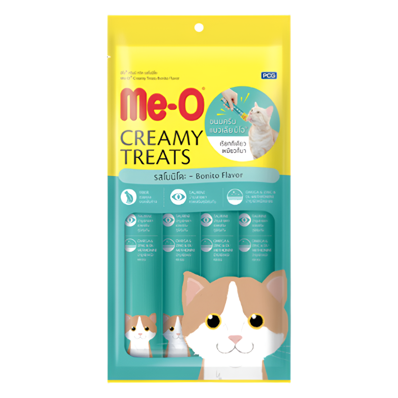 Me-O Creamy Treats Bonito Flavour 15g Pack 4 sachets