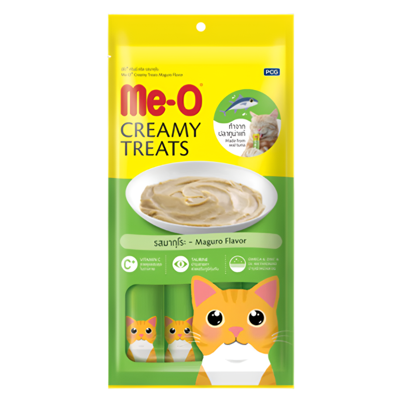 Me-O Creamy Treats Maguro Flavor 15g ຊອງ 4 ຊອງ