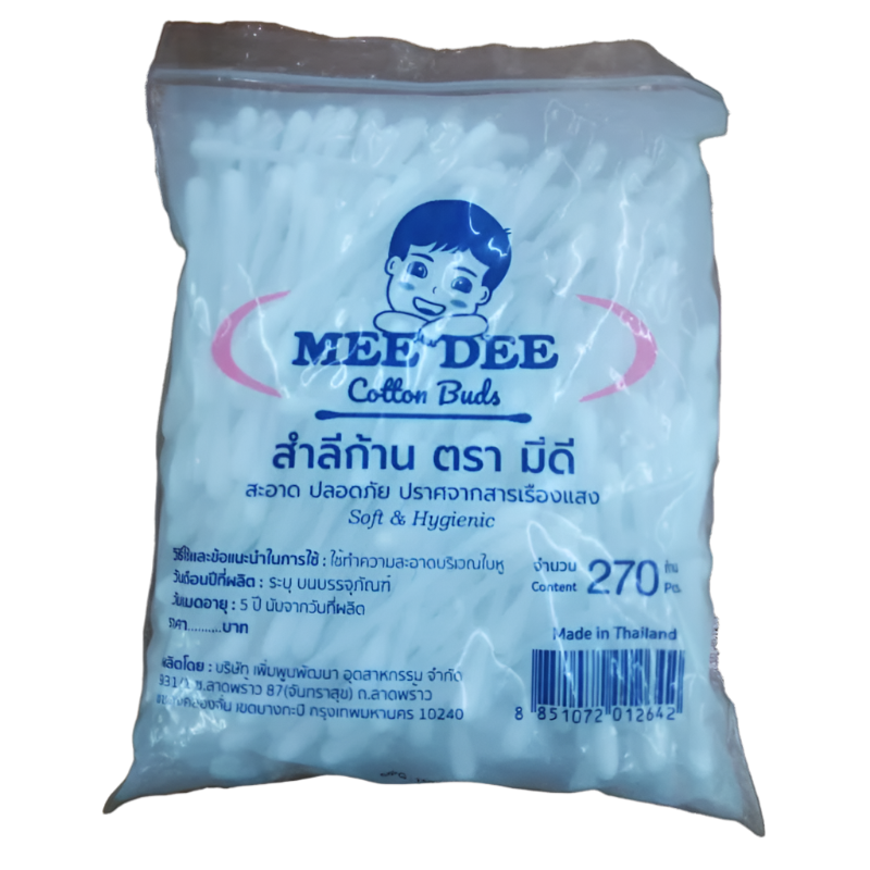 ຜ້າຝ້າຍ Mee Dee Cotton Buds 270pcs