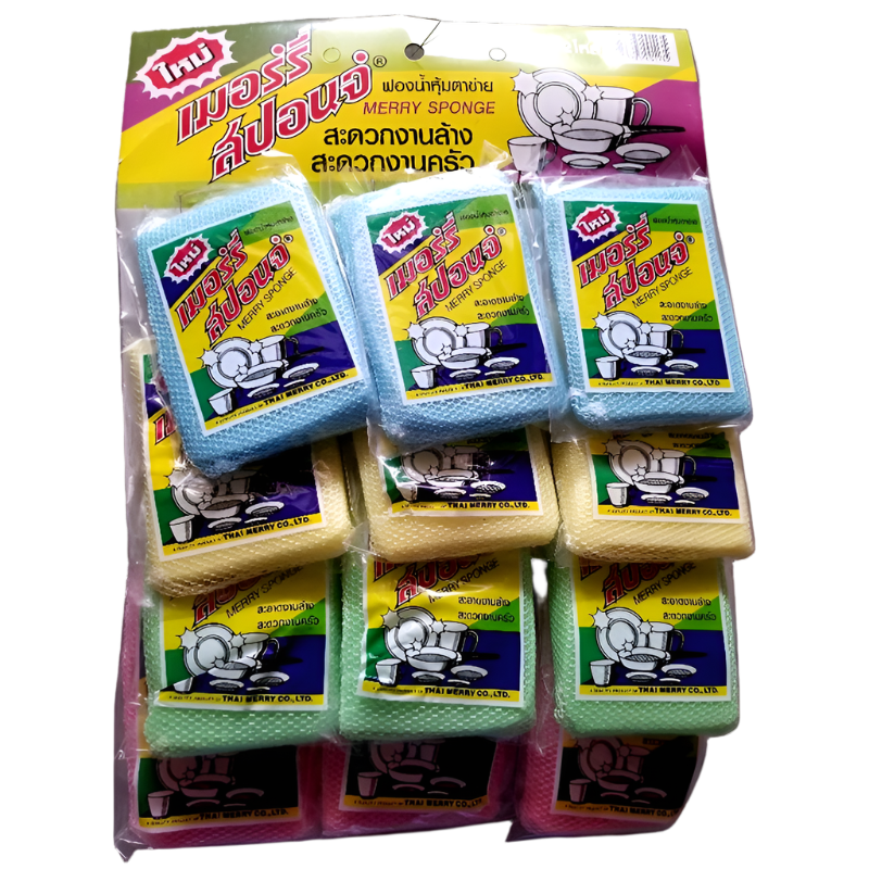 Merry Bright Sponge Per Pack 12pcs