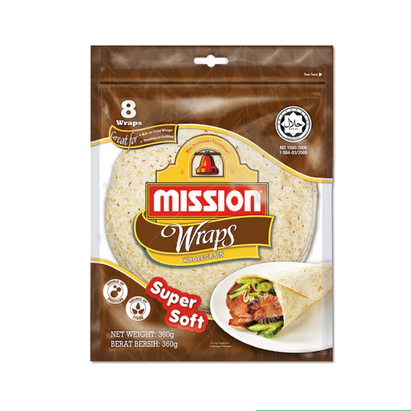 Mission Wraps Wholegrain 360g