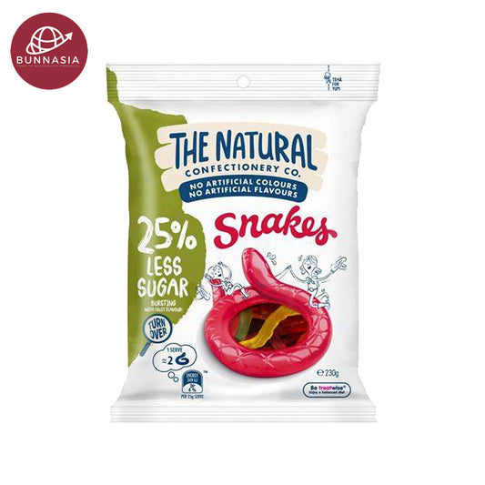 Natural Confectionery Snakes 25% Less Sugar 230g