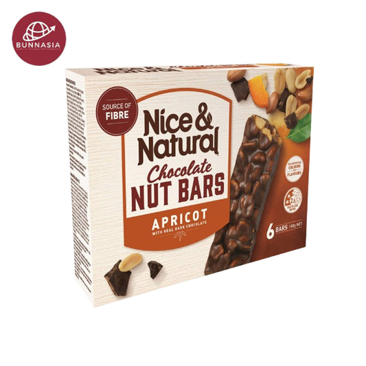 Nice & Natural Nut Bars Apricot (6pk) 180g