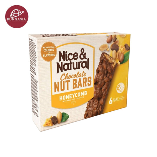 Nice & Natural Nut Bars Honeycomb (6pk) 180g