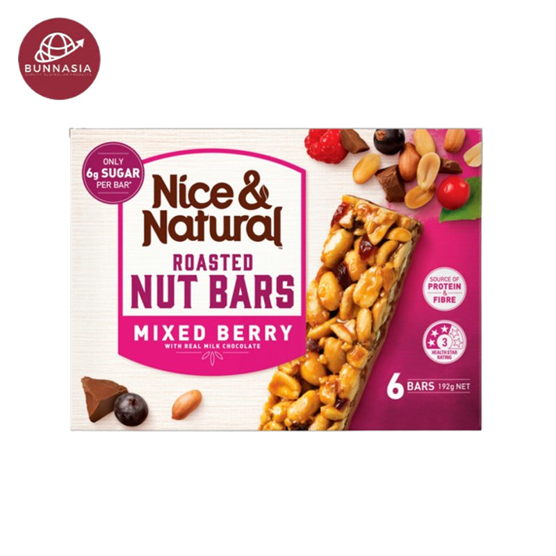 Nice & Natural Nut Bars Mixed Berry (6pk) 192g