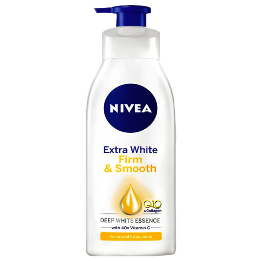 Nivea Body Lotion Extra White Firm and Smooth Q10 &amp; Collagen with 40x Vitamin C ຂະໜາດ 525ml