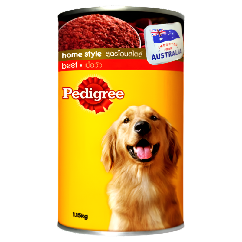 ອາຫານໝາPedigree Home Style With Beef Imported From Australia Size 1.15kg