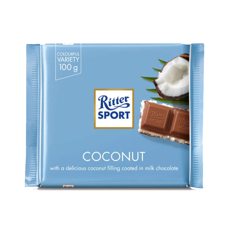 Ritter Sport Milk Chocolate with Coconut 100g