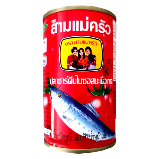 Three Lady Cooks Sardinesl in Tomato Sauce Size 155g