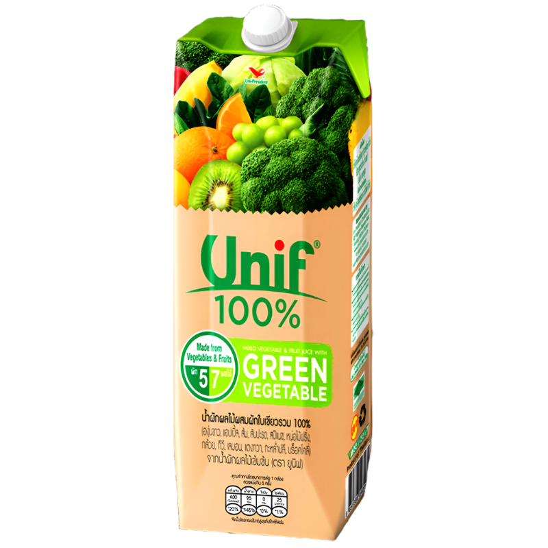 Unif 100% Mixed Vegetable and Fruit Juice with Green Vegetable Size 1L