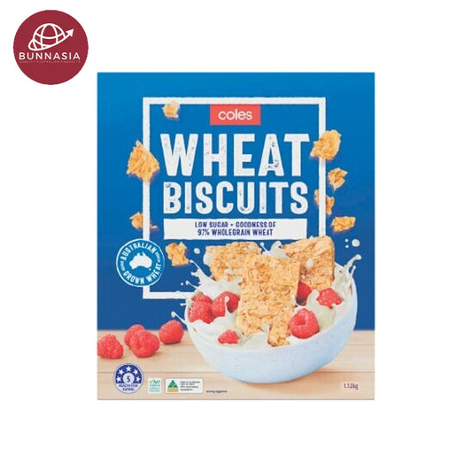 Coles Cereal Wheat Biscuits 1.12kg