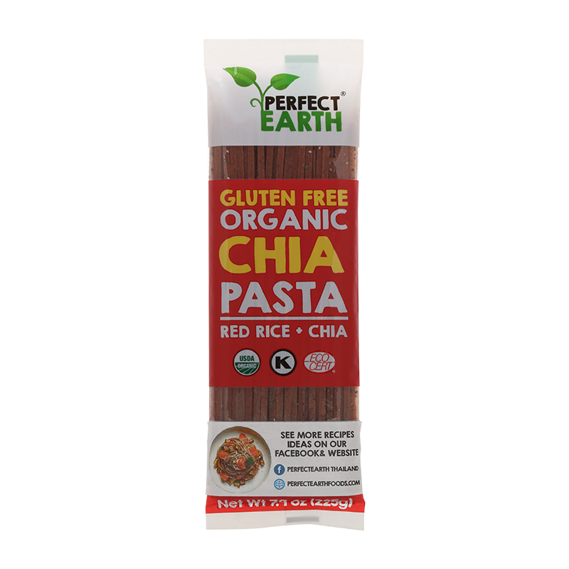 PERFECT EARTH Organic Red Rice Pasta with chia 225 g