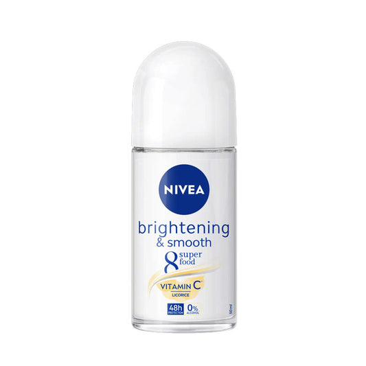 Nivea Whitening Roll-deodorant 48h Protection Skin Nutrients &amp; Vitamins Anti-perspirant ຂະໜາດ 50ml