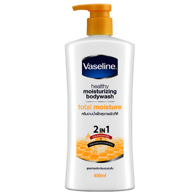 Vaseline Healthy Moisturizing Body Wash Shower Cream Formula total moisture Size 430ml