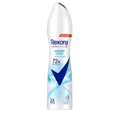 Rexona Motionsense Shower clean dry &amp; Fresh confidence spray 150ml