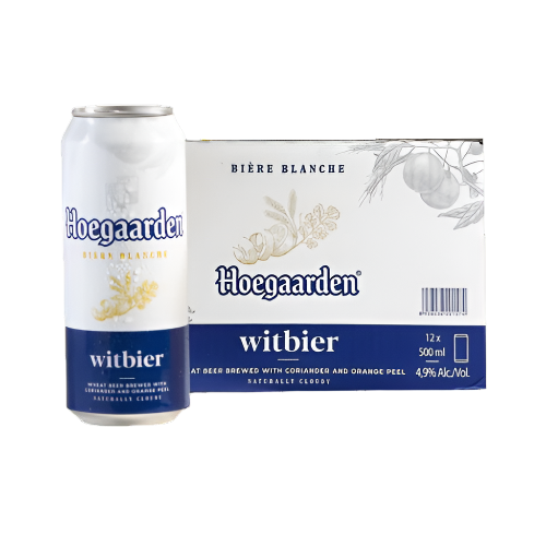 Beer Hoegaarden Original Can Carton 500ml x 12pcs